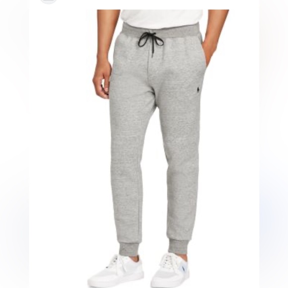 Polo Ralph Lauren Double Knit Joggers. Grey. Pockets. Elastic waist. Embroidered - Picture 1 of 15